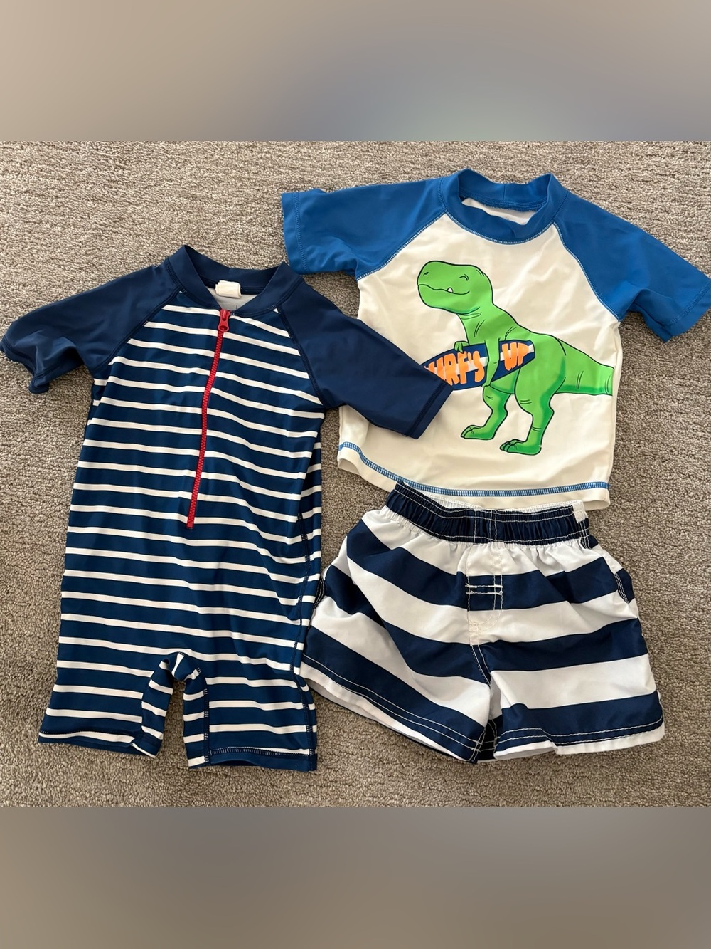 Baby Boy Bathing Suit/Rashguard 3-piece bundle